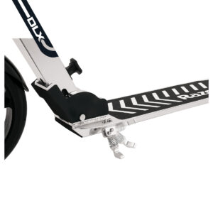 A5 DLX Scooter kickstand in silver