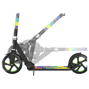 A5 Lux Lightup Scooter folding in green