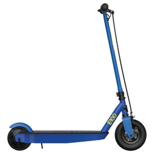 Black Label E100 Scooter right side in blue