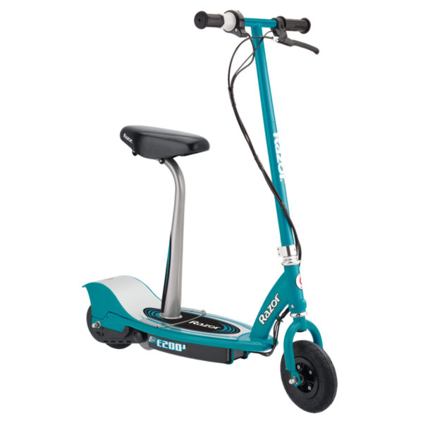 E200S Electric Scooter Seated in Teal