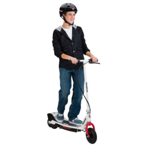 E200 Seated in white being rode