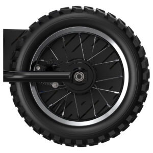 MX125 in black rear tire